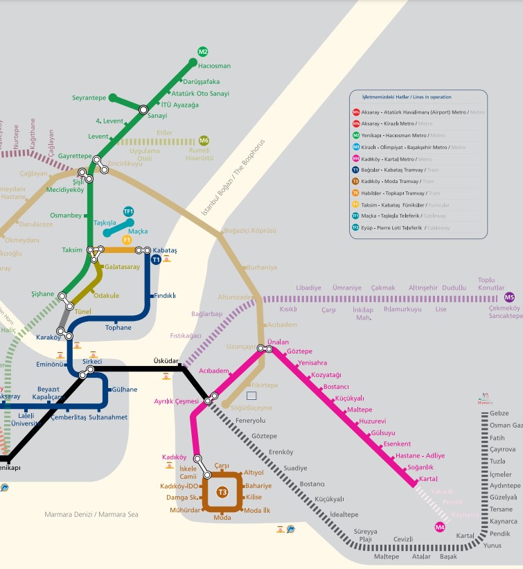 istanbul metro haritası